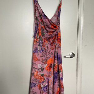 Urban Outfitters Lily Satin Wrap Dress size S
